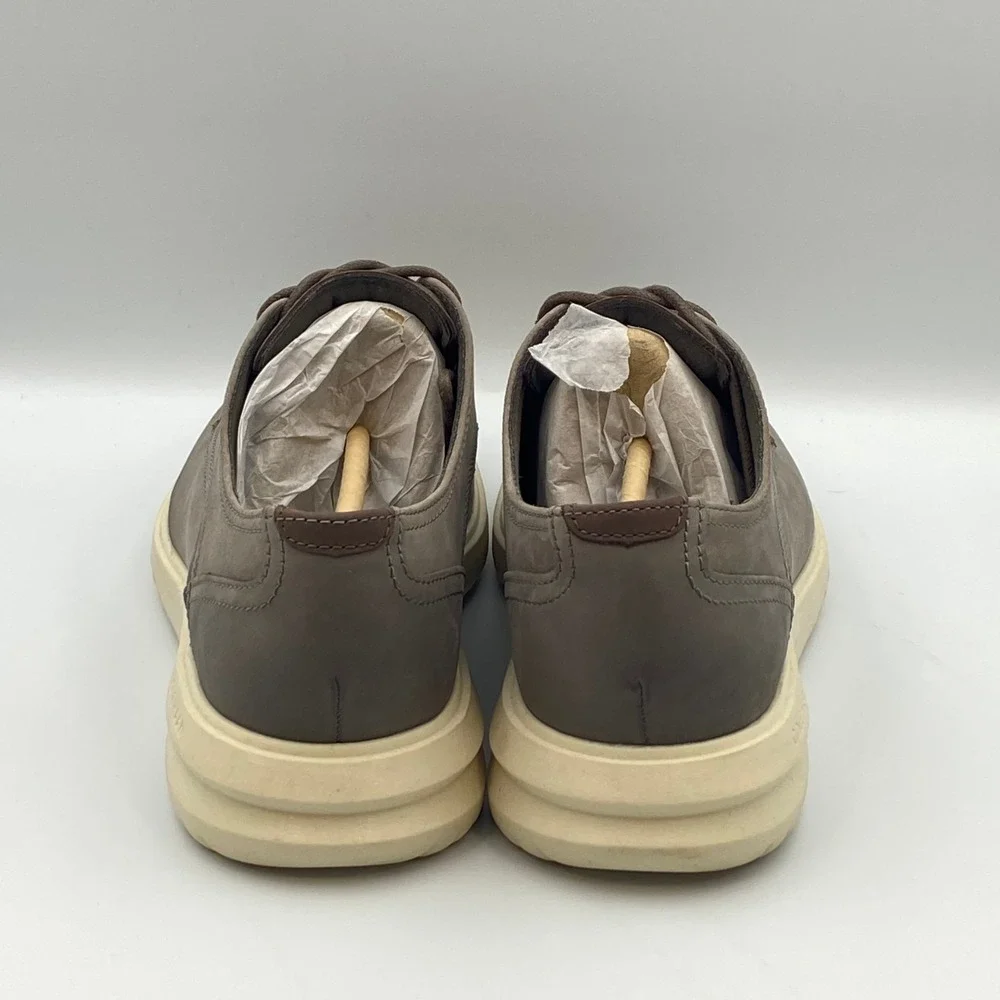 NEW Cole Haan Grand+ Plain Toe Leather Oxford Shoes Gray Men's Size 8.5 M C39823 - Picture 5 of 8